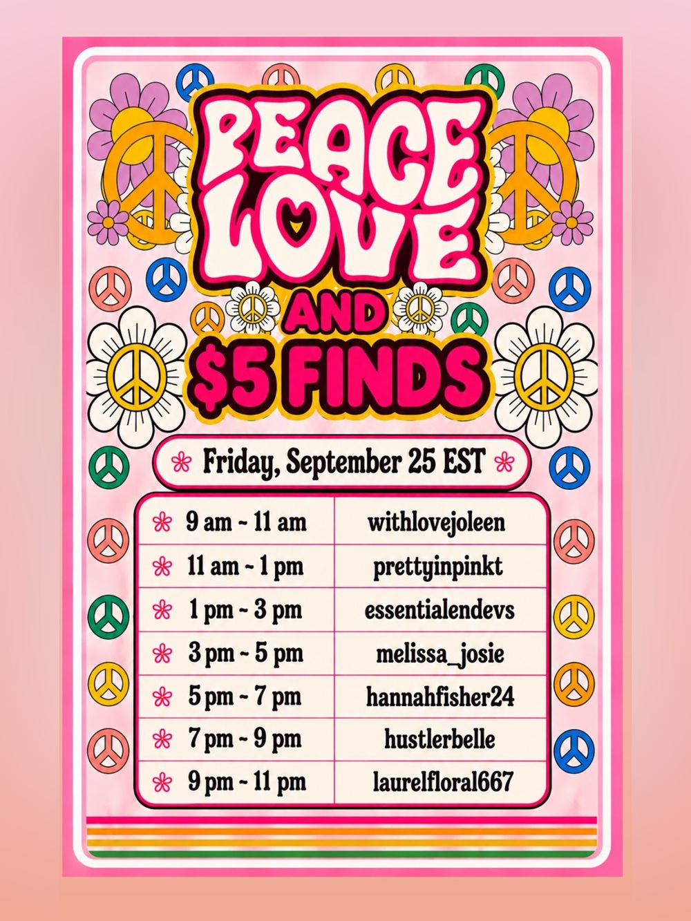 9/25 Peace Love and $5 Finds Raid Train - Picture 1 of 2